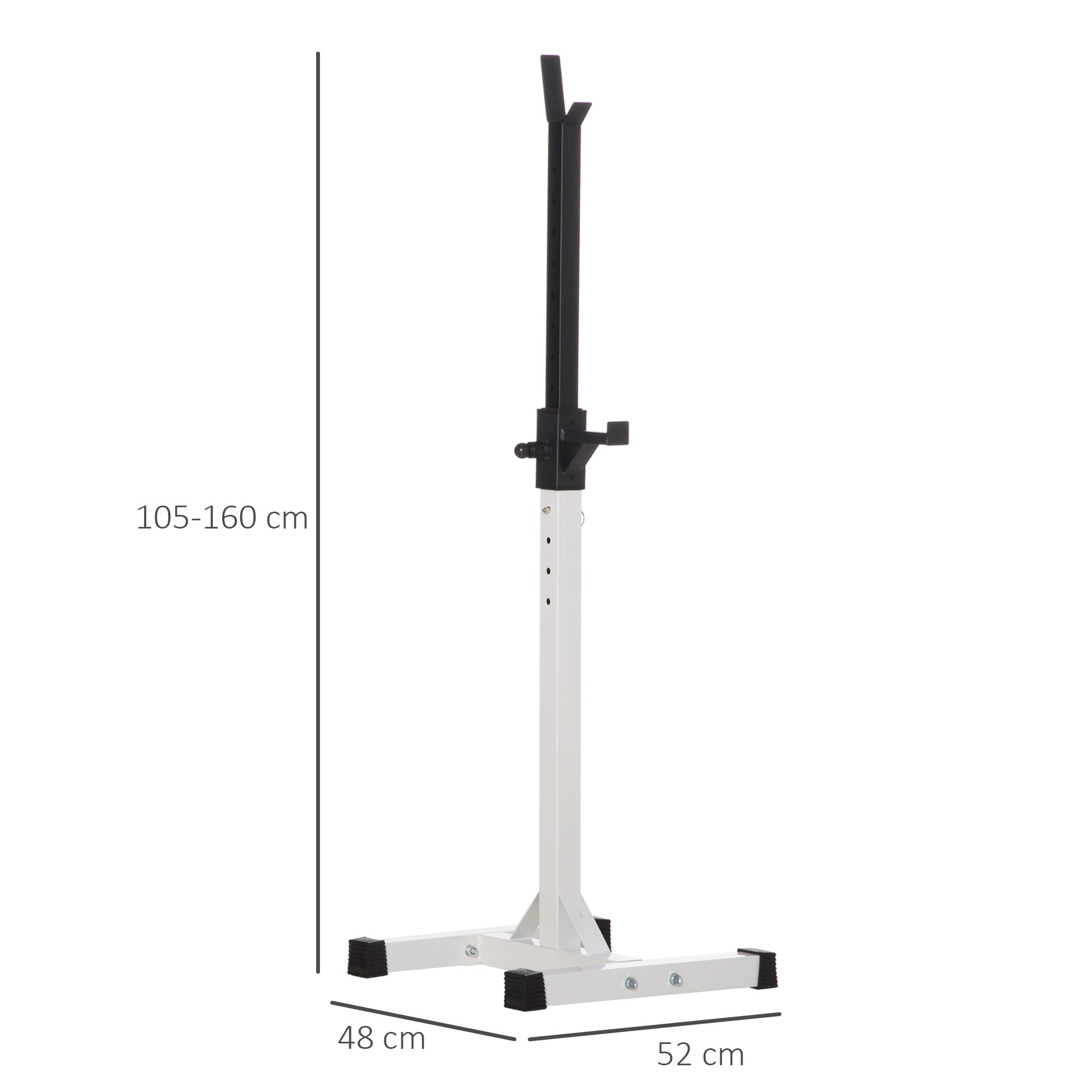 brings universal steel barbell, adjustable height on 12 levels, maximum load 150kg - Borgè