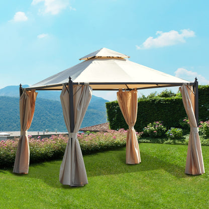 CAMI | 3x3m Beige Garden Gazebo - Borgè