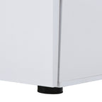 Homcom Multiuse office cabinet with lock - white - Borgè