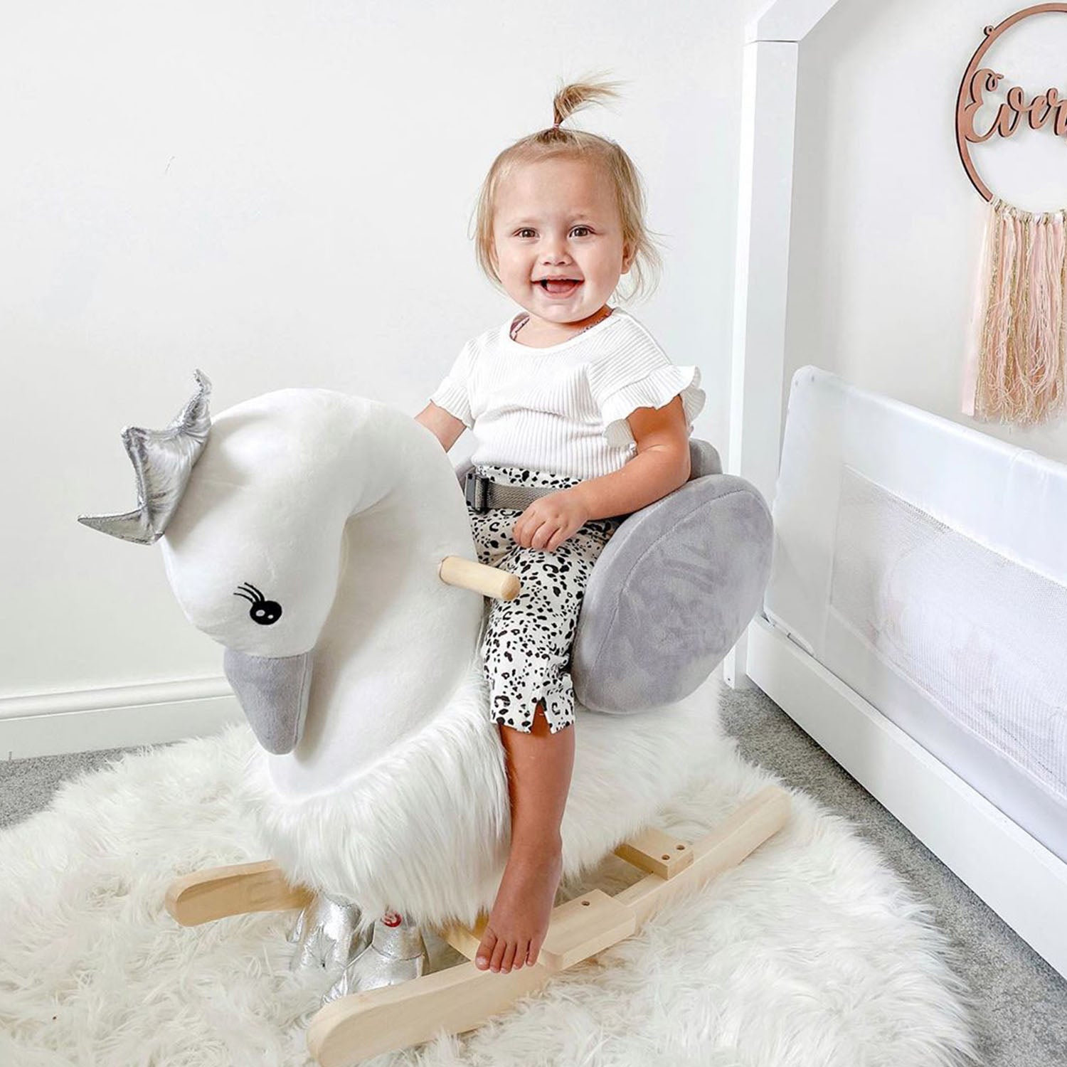 White Rocking Princess Swan | 18-36 months - Borgè