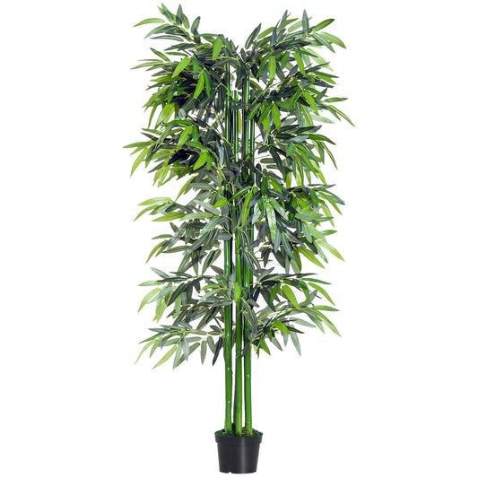 Outsunny artificial bamboo plant in 180cm pot for interiors and outsiders - Borgè