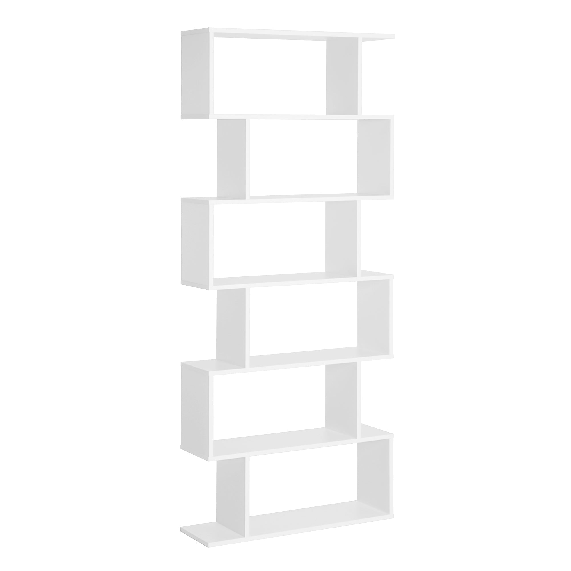 Homdom Modern Design Library White shelf, 80x23x192cm - Borgè