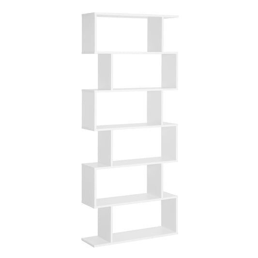 Homdom Modern Design Library White shelf, 80x23x192cm - Borgè