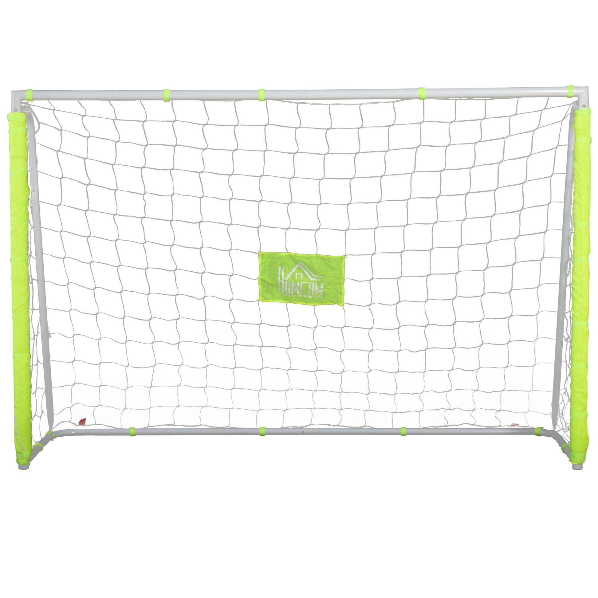 football door for adults and children net with central target and poles in yellow fabric 186x62x123cm - Borgè