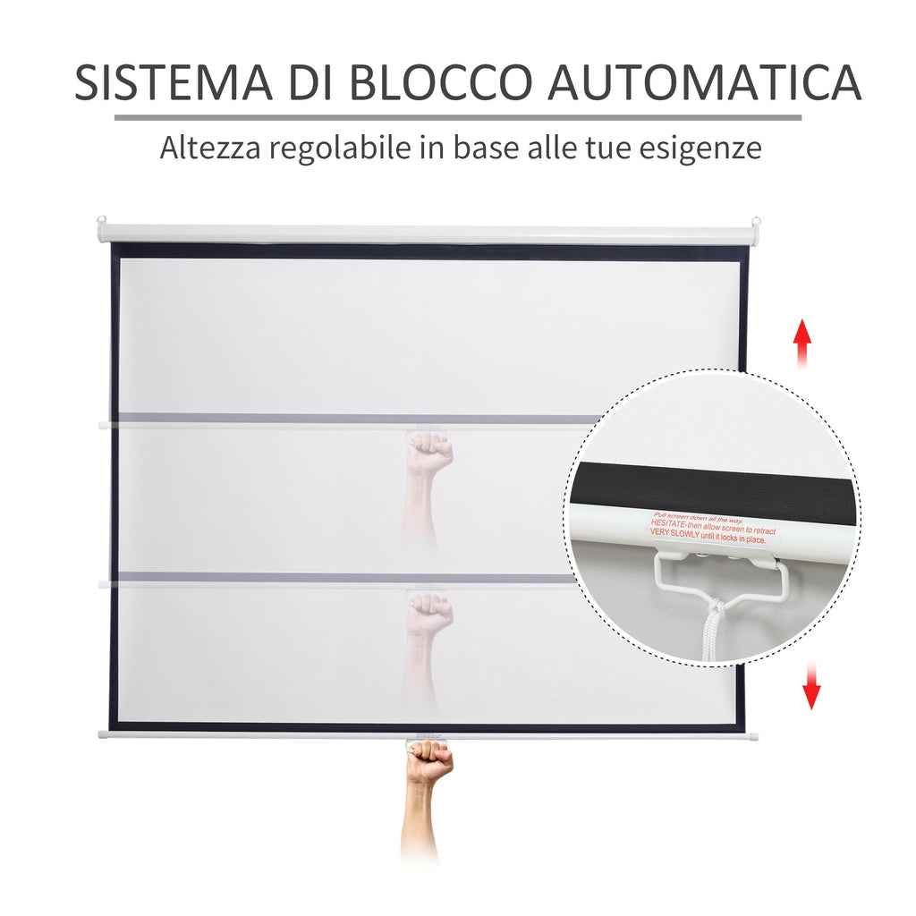 Professional Screen 120'' Compact Projection Screen | - Borgè