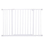 Extendable Safety Dog Gate 76-107cm Pressure Fit, Metal & Plastic, White - Borge' Group Limited