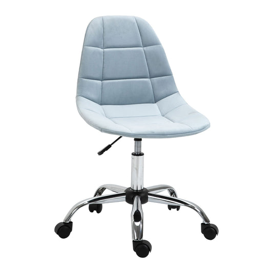 WINTERS | Ergonomic Office Chair, Swivel Desk Chair, Adjustable Without Armrests, Blue, 59x59x81-91cm - Borgè