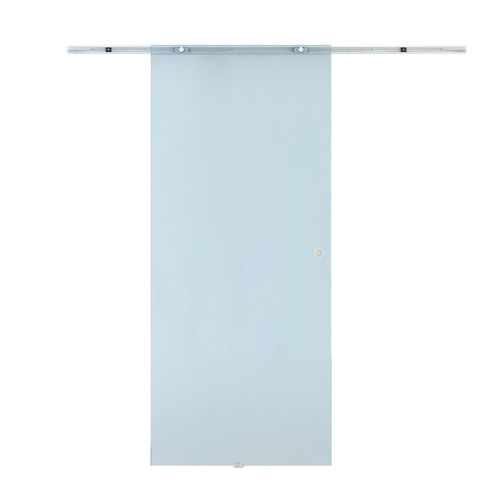 Sliding Door Smudged Glass Effect with Aluminum Track , 90x205cm | - Borgè