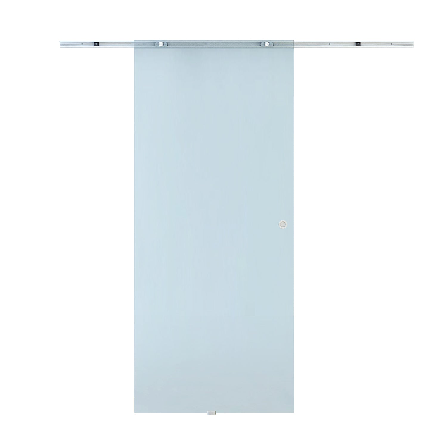 Sliding Door Smudged Glass Effect with Aluminum Track , 90x205cm | - Borgè