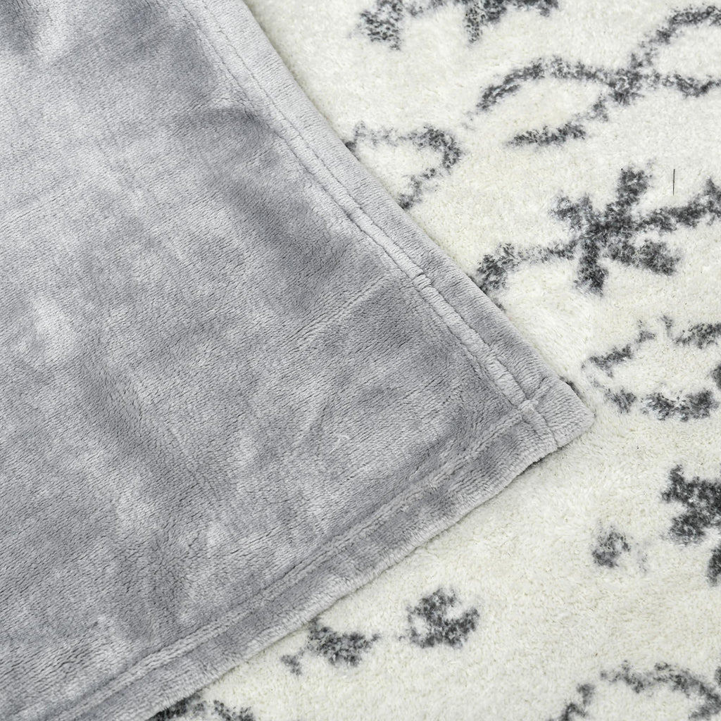 Homcom covered in 330 reversible 330 GSM for internal and external use, 203x152x0.5 cm, gray - Borgè