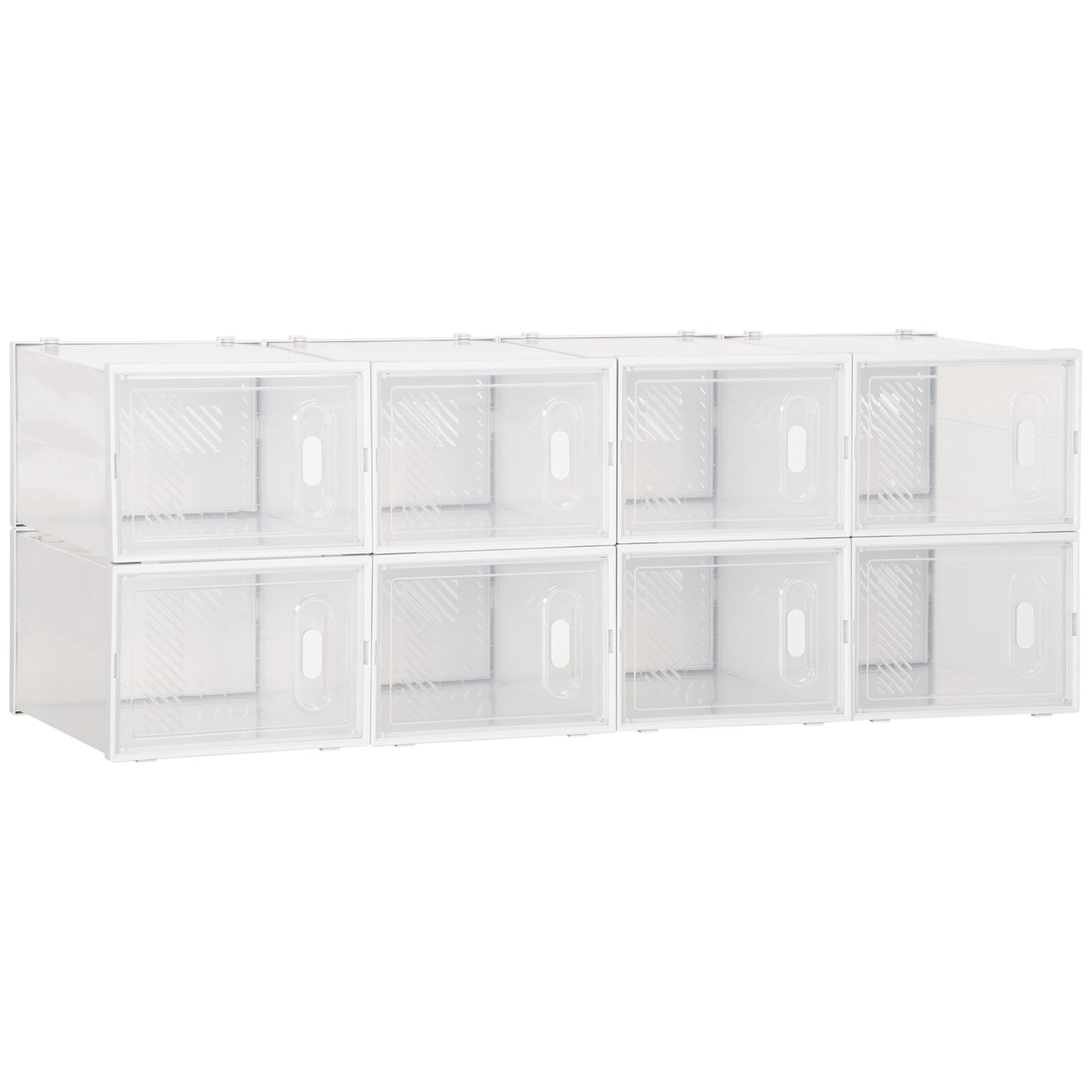 Mobile Mobile Modular Space Modular, 8 cubes 28x36x21 cm in plastic PP, white - Borgè