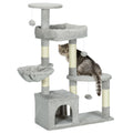 Cat Tree for cats with Scratch Pole i, 65x30x104 cm, light gray - Borgè