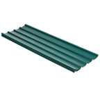 Outsunny set 12 spare panels 129x45 cm for green galvanized steel garden houses - Borgè