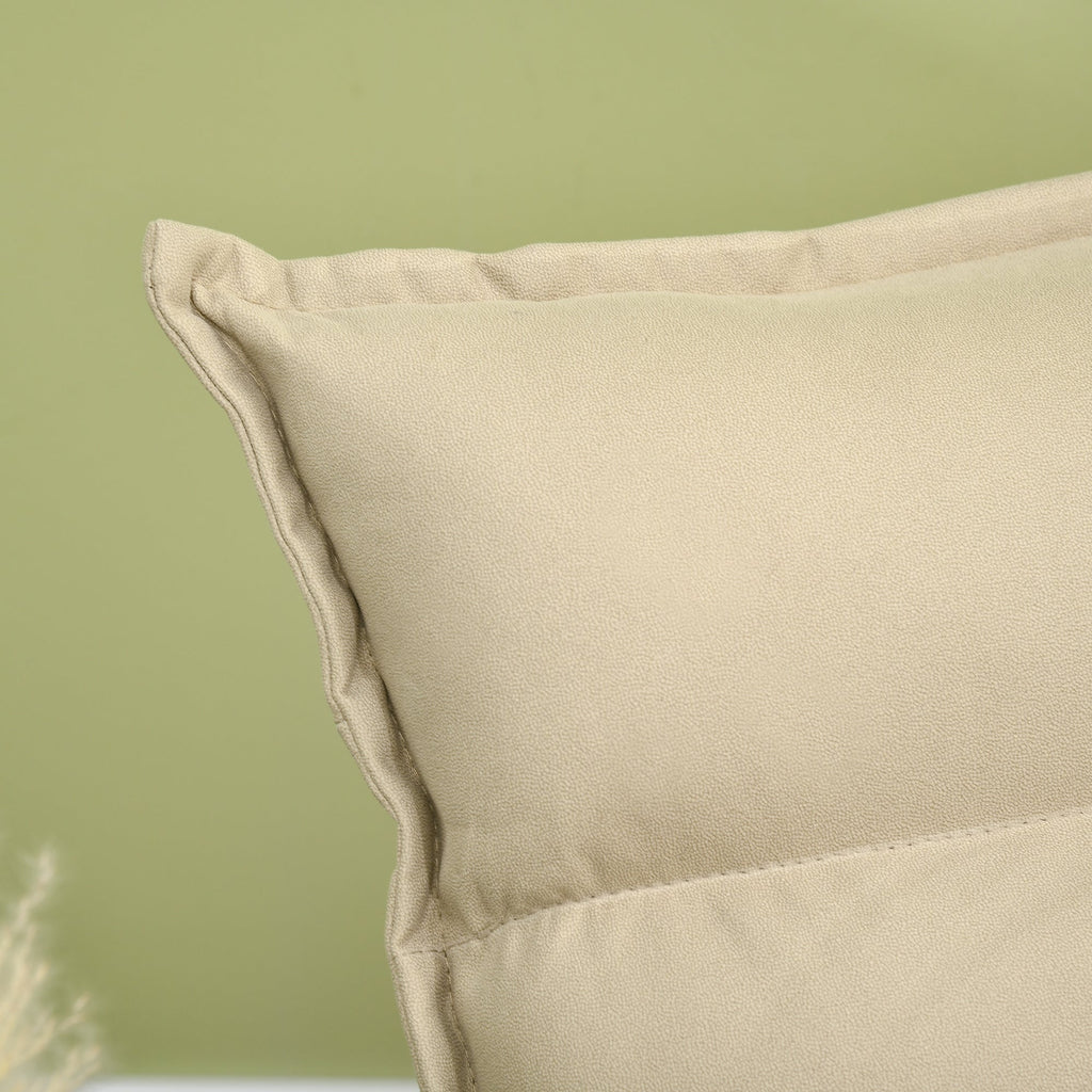 Homcom armchair in 360 Â° swivel padded fabric and reclining at 3 levels 62x62x95cm, beige - Borgè