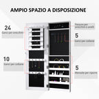 mirror wardrobe grove walls of wall walls mdf, white, 37x9.5x112cm - Borgè