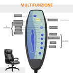 Ergonomic massant and managerial massacle chairman in black -like - Borgè