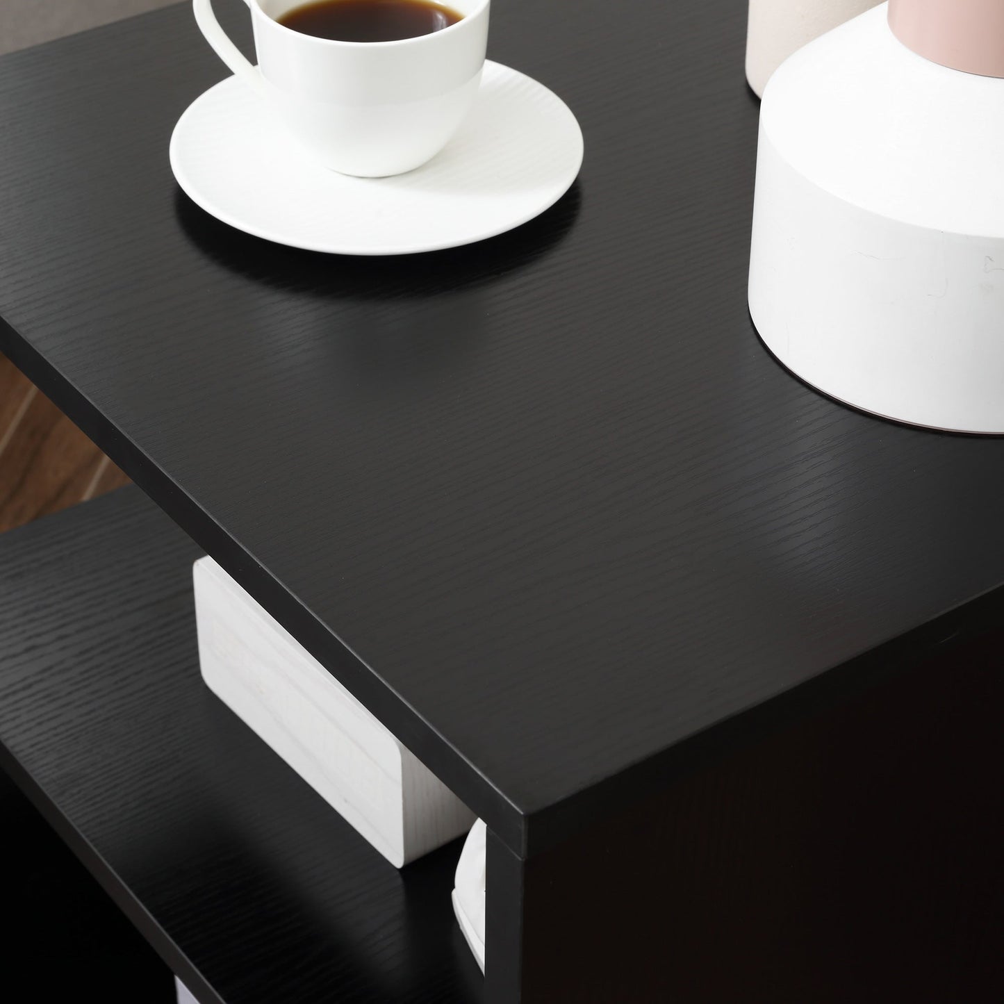 LILA | Black Modern Coffee Table | 50x50x50 cm - Borgè