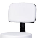 Homcom swivel stool with backrest, adjustable height and 5 -like white -like wheels for home or shop - Borgè