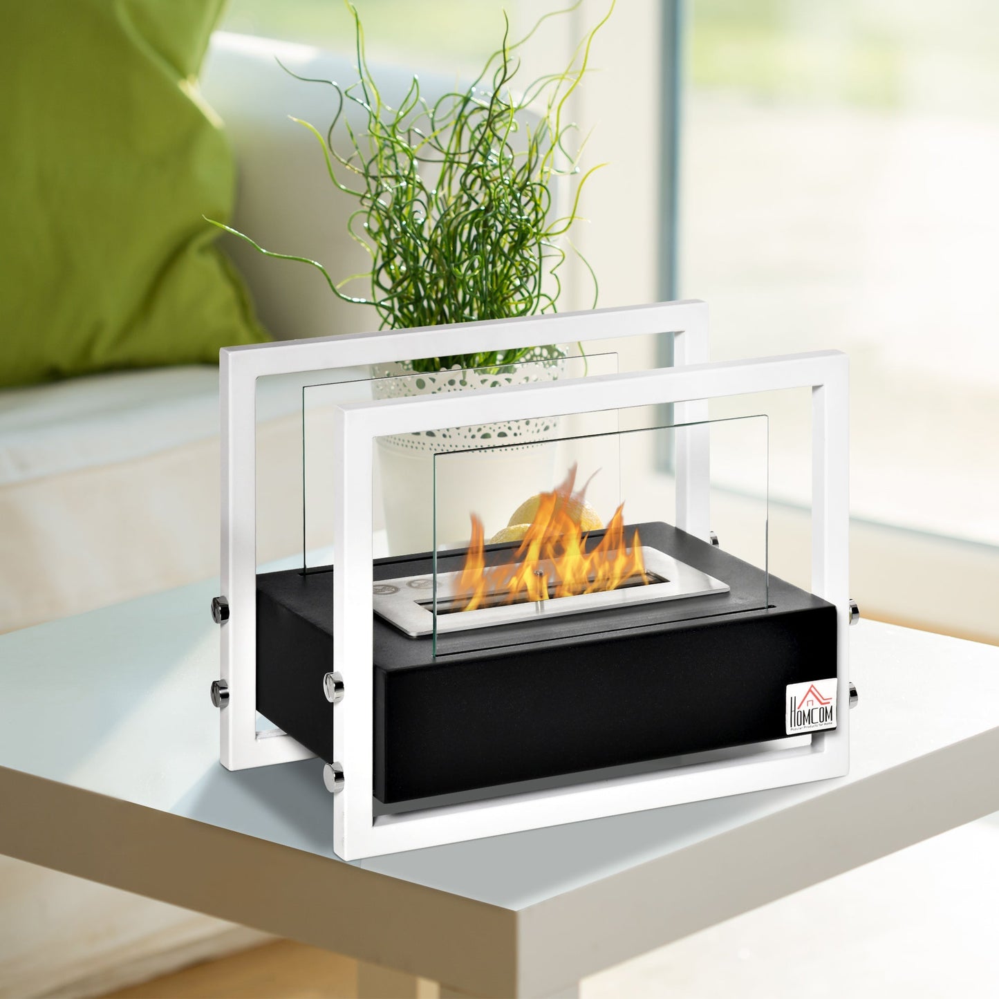 fireplace bioethanol bioethanol biethanol table or ground - black/black - Borgè