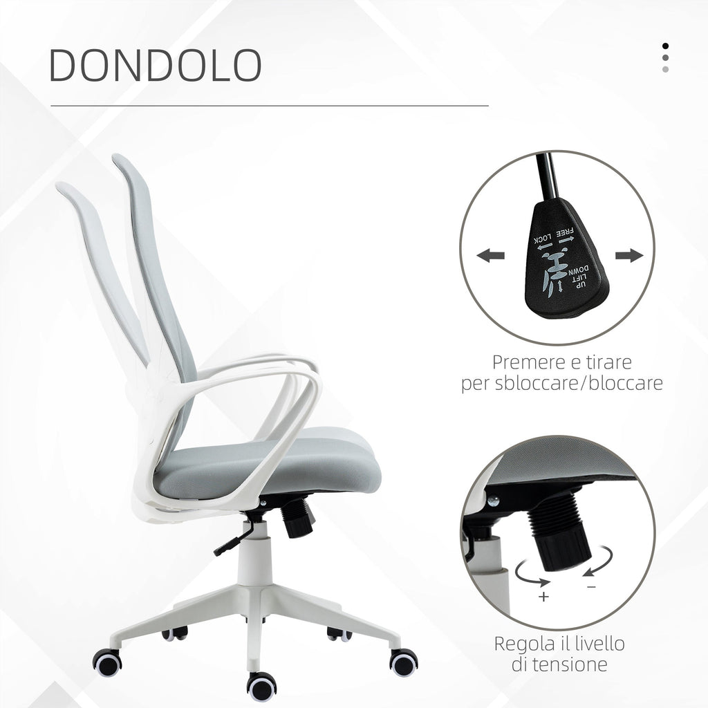 Ergonomic office chair winner with adjustable height and tilt function, 62x56x110-119.5 cm - Borgè