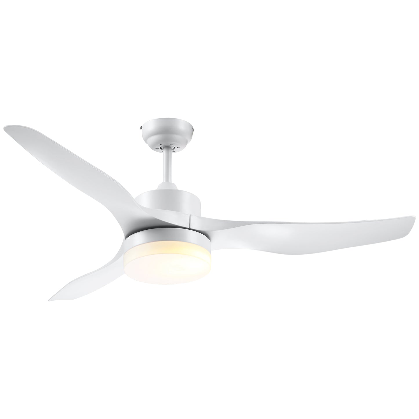 ceiling fan with 3 -mode LED light with remote control, 6 speeds, φ132x40cm