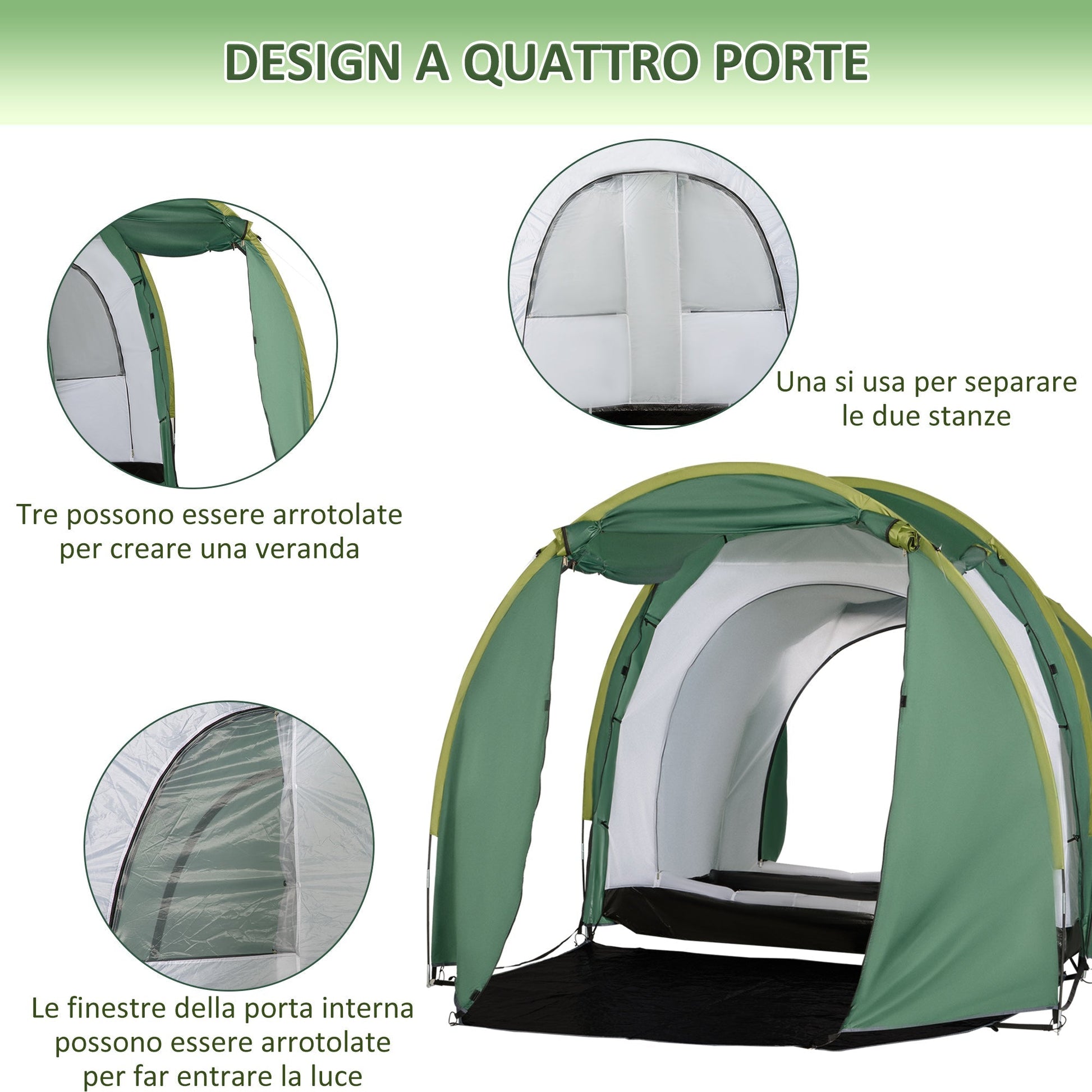 Camping Tent for 4-6 people - Borgè