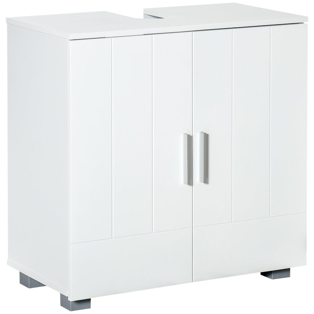 White Bathroom Sink Vanity | 60x30x60cm - Borgè