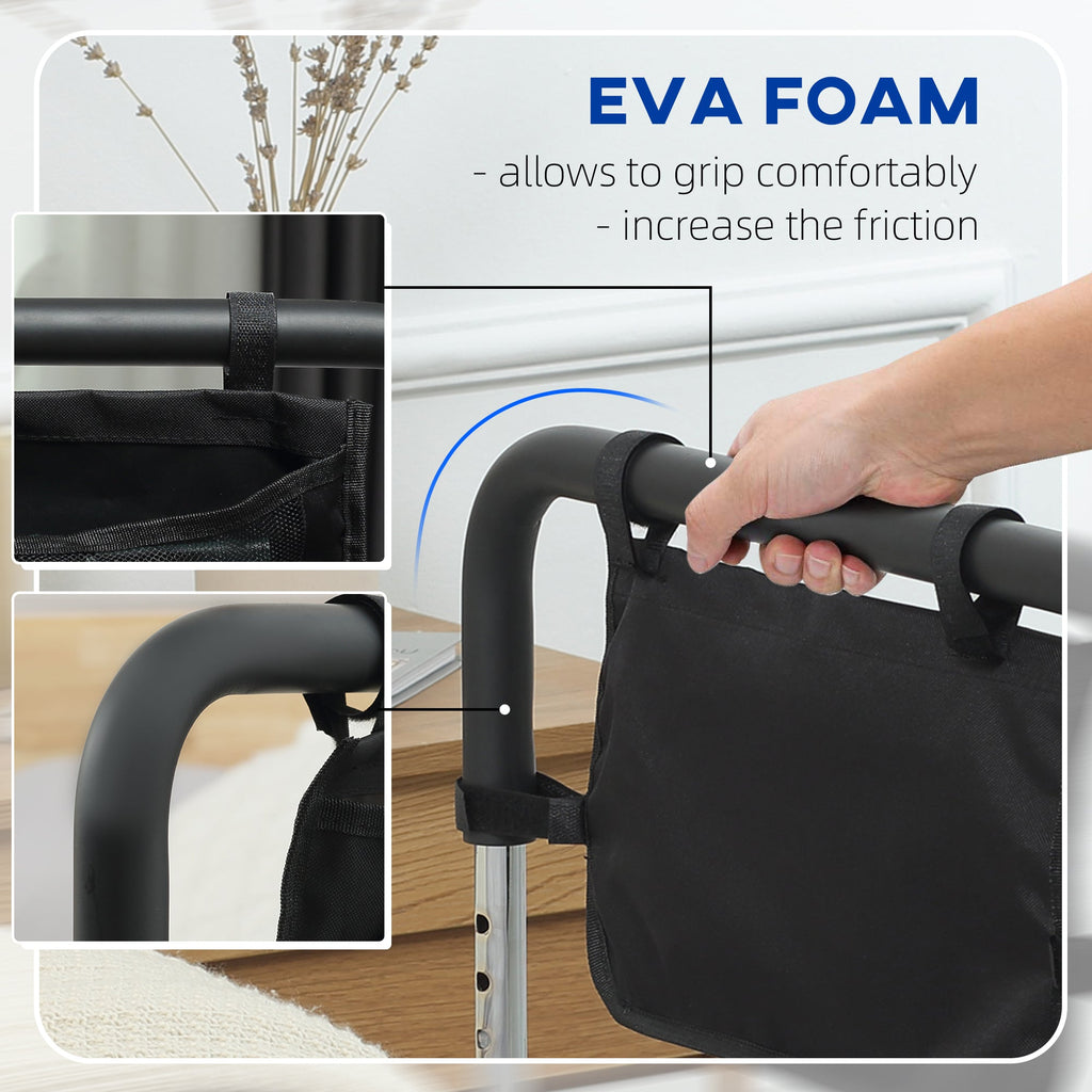 Small Handle with Adjustable Steel Highness with Soft handle, Silver - Borgè