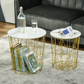 FJURA | Set of 2 Living Room Tables with Removable Top - Borgè