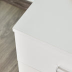Vinsetto White Lockable 2-Drawer File Cabinet - Borgè