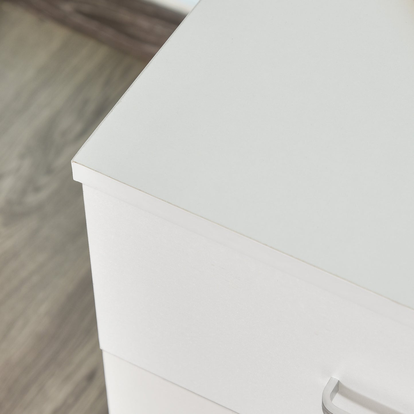 Vinsetto White Lockable 2-Drawer File Cabinet