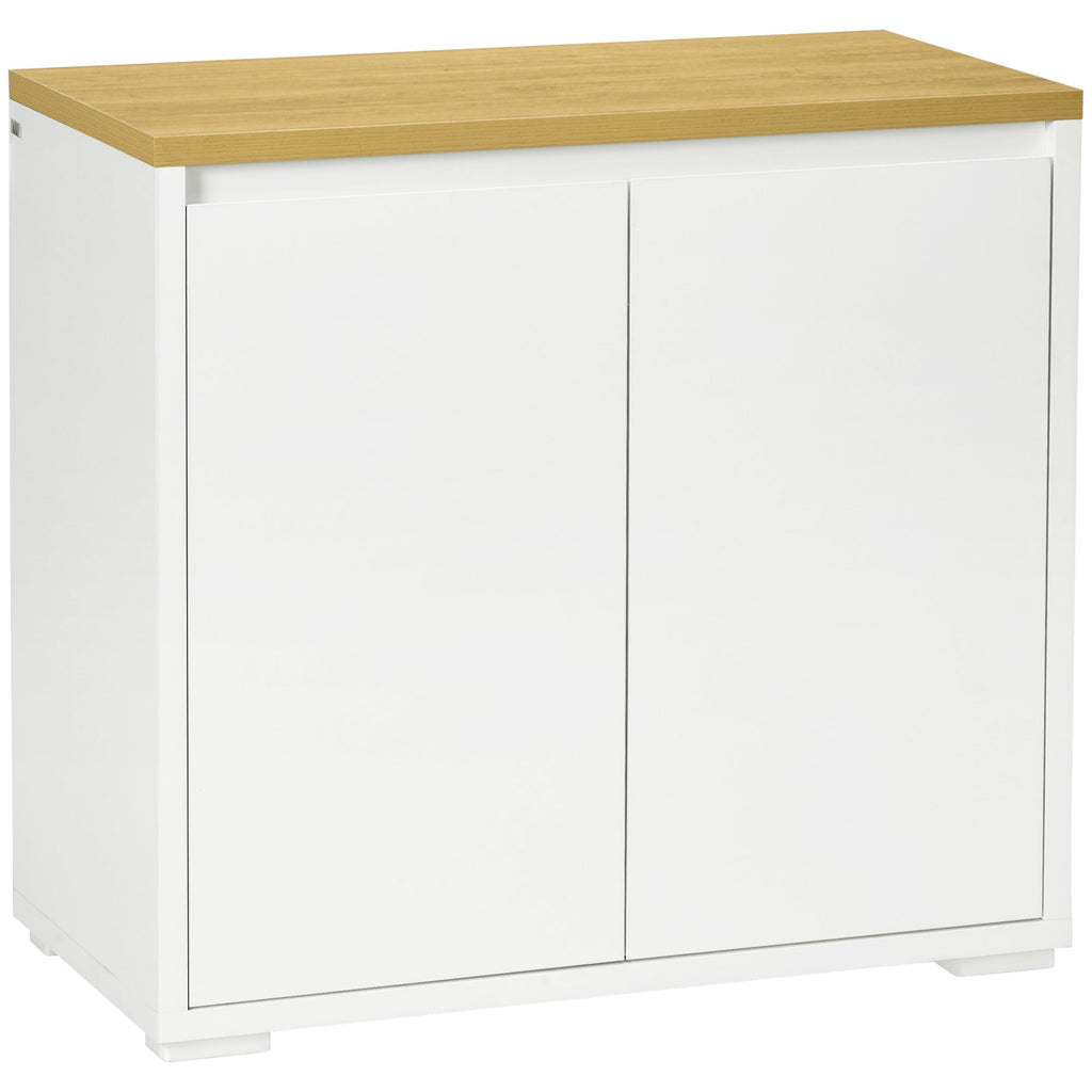 Homcom Multiuse mobile with 2 levels in chipboard and adjustable shelf, 80x37x75cm - Borgè