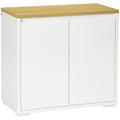 Homcom Multiuse mobile with 2 levels in chipboard and adjustable shelf, 80x37x75cm - Borgè