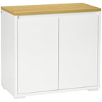 Homcom Multiuse mobile with 2 levels in chipboard and adjustable shelf, 80x37x75cm - Borgè