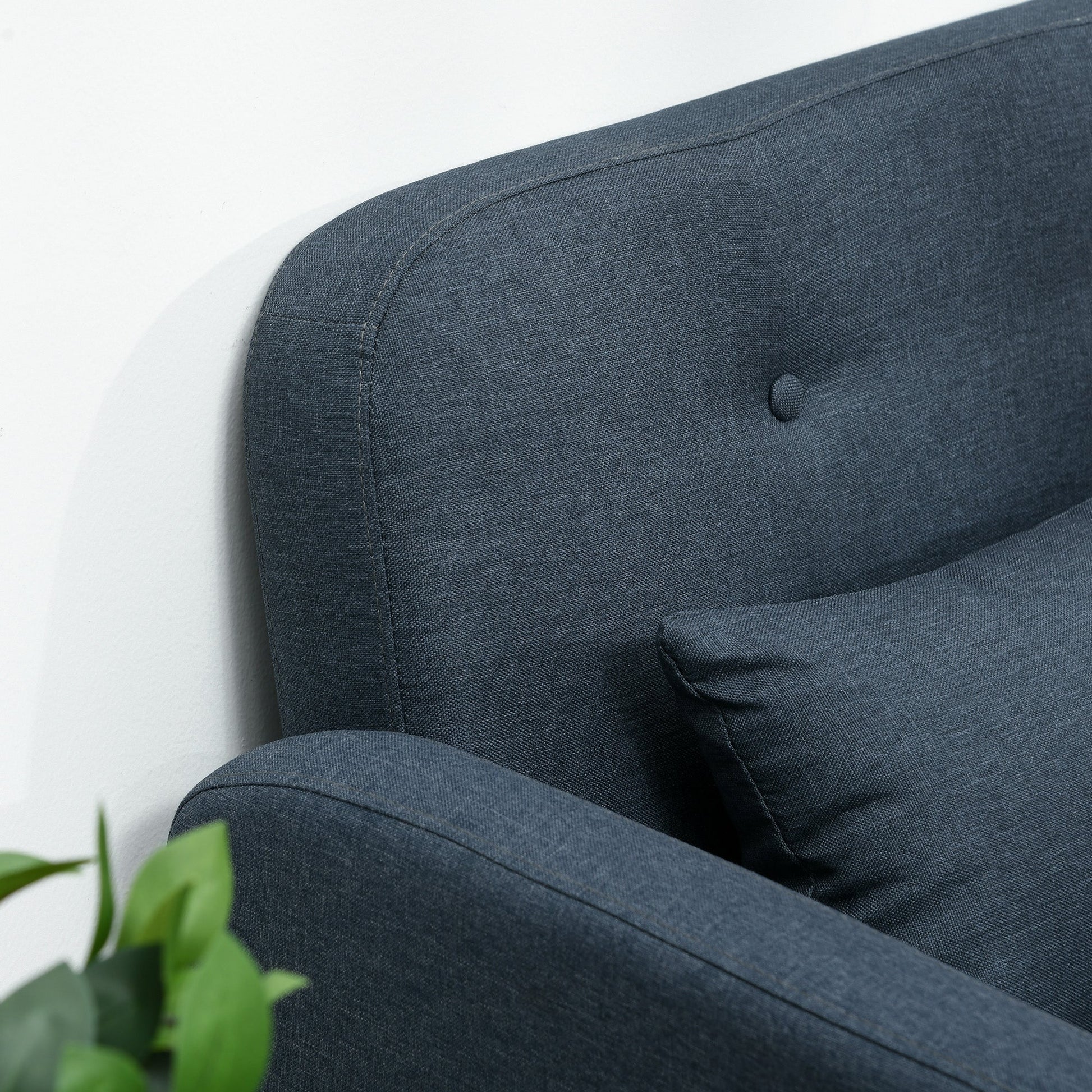 OCEANO | Dark Blue 2 Seater Sofa 135x74x82cm - Borgè