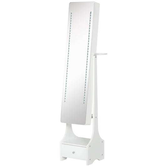 Portagioie wardrobe with mirror and adjustable LED lights with touch switch