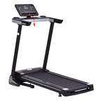 Folding Electric Treadmill Space-Saving, Professional Treadmill with 12 Preset Programs and LCD Screen for Home or Office Training, 1-12km/h, Black - Borge' Group Limited