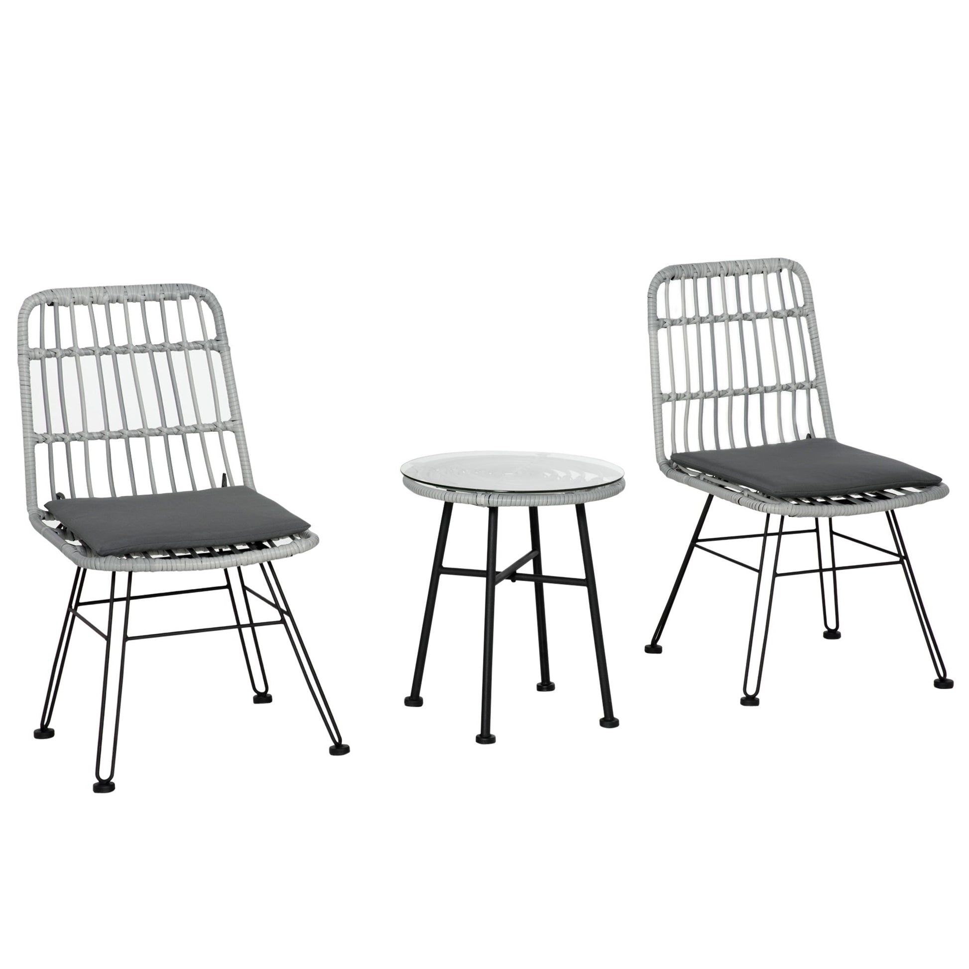 LAGOON | 3Pcs Garden Table and Chairs Set - Borgè