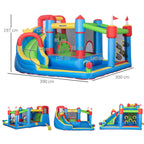 Inflatable Castle for Children with Slide, Trampoline and Pool, 390x300x197cm - Borge' Group Limited