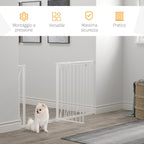 PAWHUT Safety gate for extendable dogs from 75-145cm, in steel and ABS - Borgè