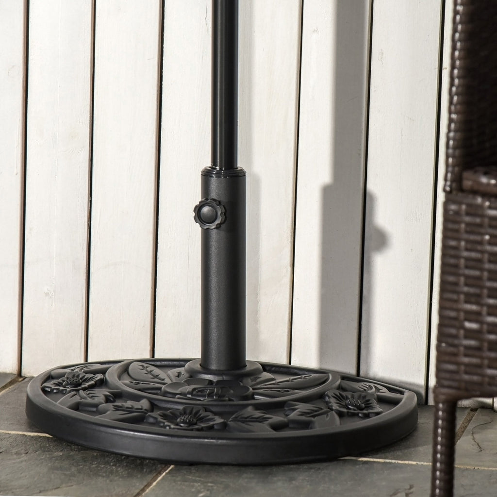Garden Umbrella Base with 35mm / 38mm / 48mm Pole Cement Φ50x32x32cm - Borge' Group Limited
