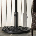 Garden Umbrella Base with 35mm / 38mm / 48mm Pole Cement Φ50x32x32cm - Borge' Group Limited