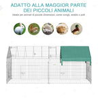 Pet Playpen with Steel Cover with Doors, 220x103x103cm - Borge' Group Limited