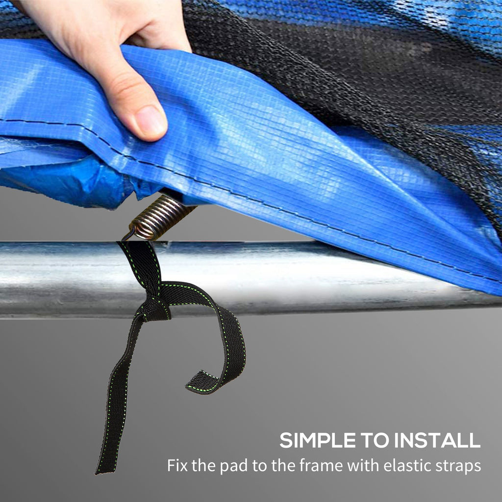 SportNow Elastic carpet coverage Ã˜366x30 cm folding and portable, plastic, pe and foam, multicolor - Borgè