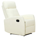 Relaxable Relaxable Armchair 170 ° With Ergonomic Adjustable Poggiapiece in LIBERPELLE 65 × 92 × 100cm cream - Borgè