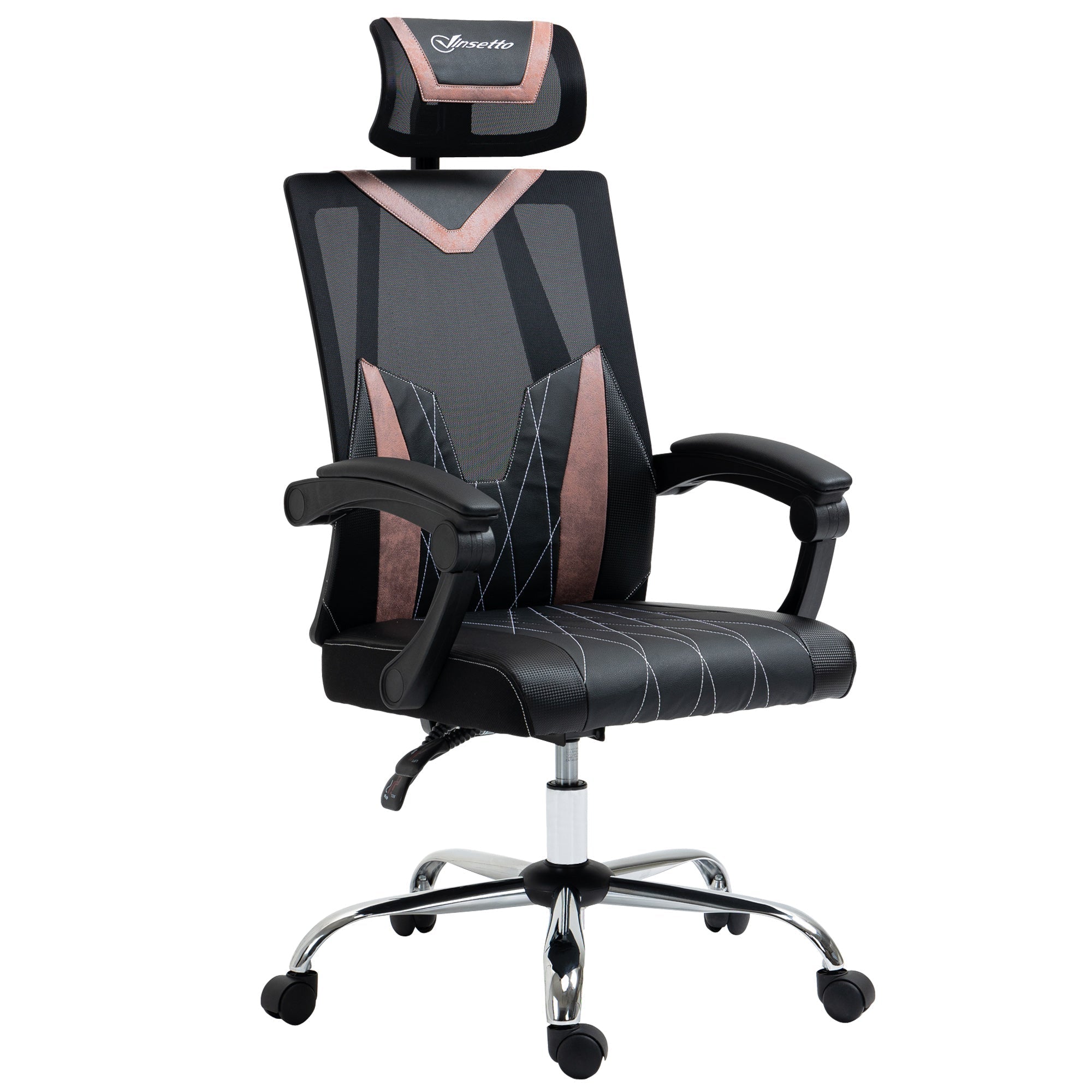 Ergonomic office chair with lumbar and cervical support, adjustable ...