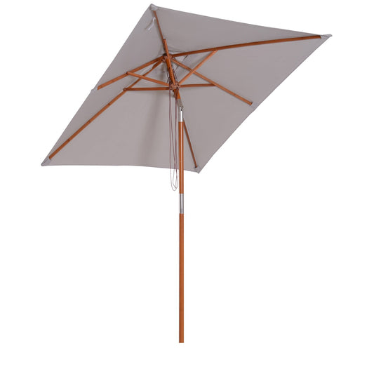 AUSTIN | Grey Inclinable Garden Umbrella - Borgè