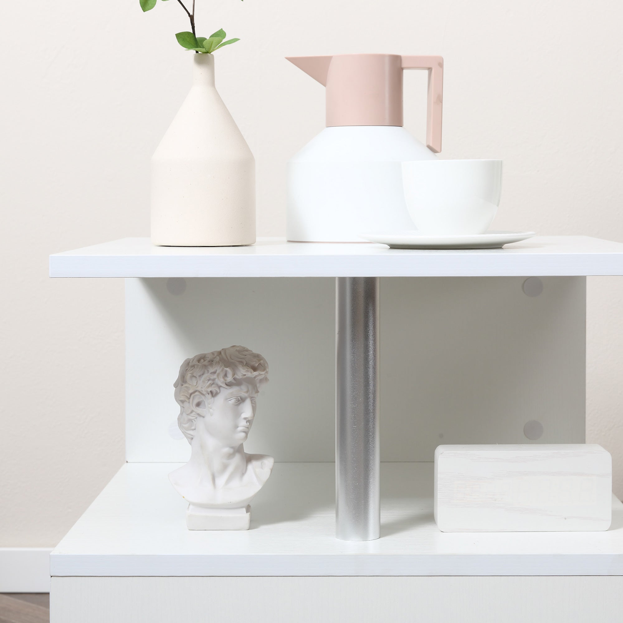 Homcom Modern Low Bed Wooden Lounge Table, 50x50x50cm - Borgè