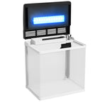 13L Aquarium Pawhut from LED lighting with ventilation holes, in HD and ABS glass, 29L x 20p x 30.5a cm - Borgè