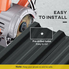 Outsunny Set 12 Spare Panels 129x45 cm for Garden Houses in Dark Gray Galvanized Steel - Borgè